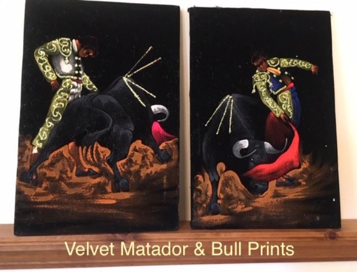velvet matador & bull prints