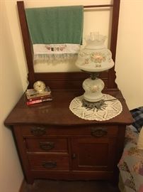 Antique Oak Washstand