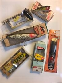Vintage fishing lures