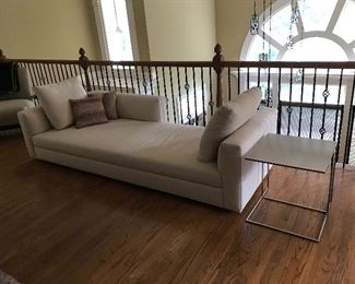 Minotti Daybed/lounge and occasional table.