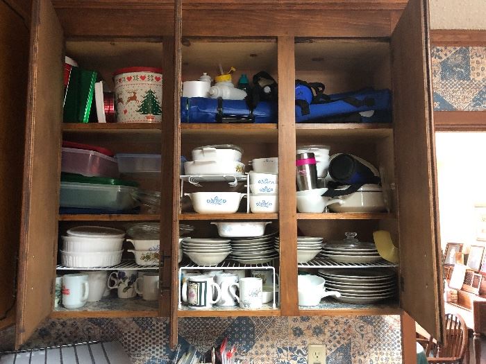 Tons of vintage bakeware, cookware, flatware, China, etc 