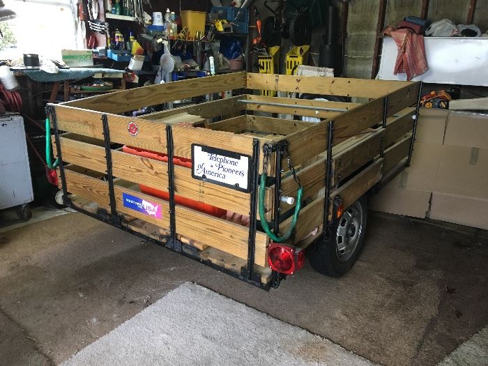Homemade trailer about 6x6, fully functional