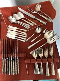 Sterling silver flatware 55 pieces 