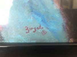 Boxer painting signature Rocky Graciano