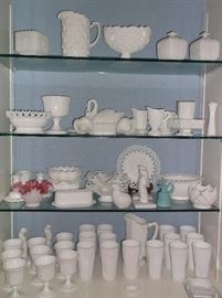 Milk glass collection