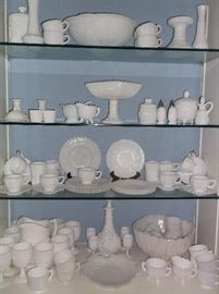 Milk glass  collection
