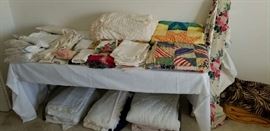 A few select linens in King and Twin sizes