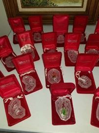 Waterford 12 Days of Christmas set  $7.00 ea.  Twelve days of Christmas and a few more