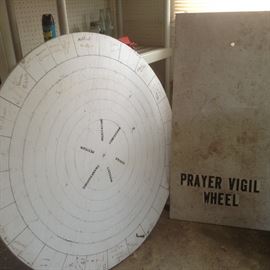 Wooden spinning Prayer Wheel