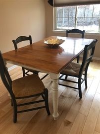 KITCHEN TABLE  w/ 6 CHAIRS 