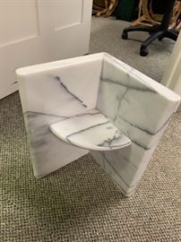 marble table base, 2 (with glass top)