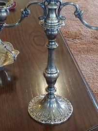Chantilly Gorham pair candelabras