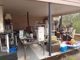 Everybody was so interested in the contents of the house they overlooked all the cool stuff under the carport