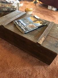 World War II trunk great for a coffee table really beautiful check out the text on the front