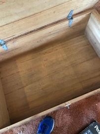 World War II trunk great for a coffee table really beautiful check out the text on the front