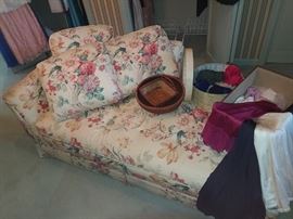 Amazing fainting couch in the master boudoir