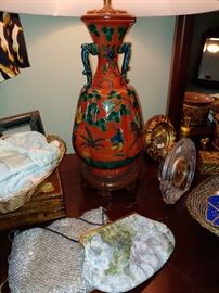 Beautiful red orientalist lamps
