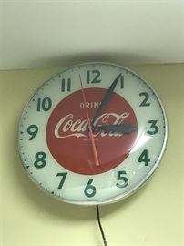 Authentic Coca-Cola electric clock