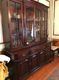 66" wide cherry hutch