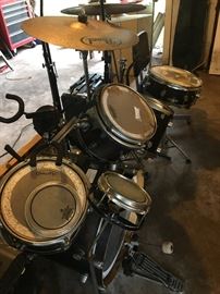 Large Pacific drum set.