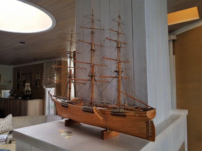 One of three ship models 