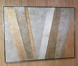 Brioni. Abstract metallic painting.
