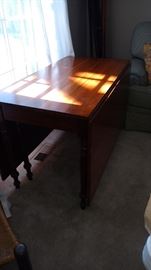 Cherry drop leaf dining table
