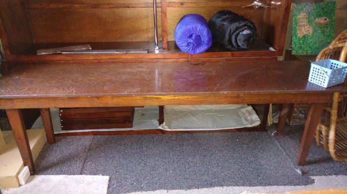 Long work or display table-8'x2'