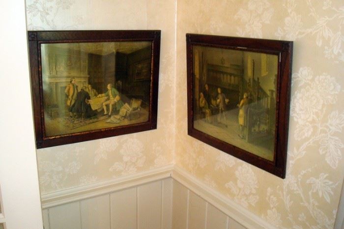 Pair antique Margaret Dovaston prints. Dating to early 1900's.