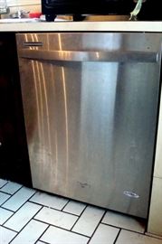 Stainless steel front built in dishwasher to be removed by buyer.