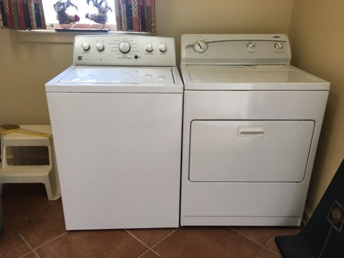 Kenmore washer (he) and dryer