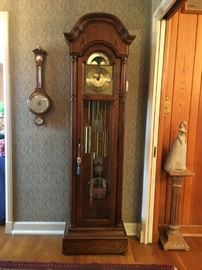 Howard Miller Grandfather Clock.  Chimes beautifully on the quarter hour.