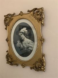 Wood framed Antique Portrait 