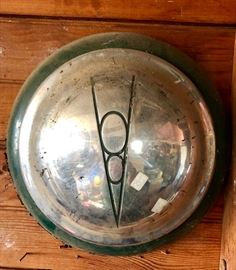 Ford V8 hubcap from the 1930s