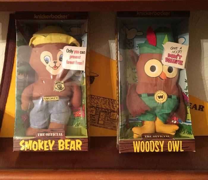 VINTAGE SMOKEY THE BEAR AND PAL WOODSY OWL
