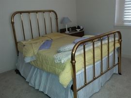 Beautiful Brass Bed Frame, 2 Trundle Beds