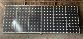 Siemens Solar Panels Set of 6 on a metal rack  ...