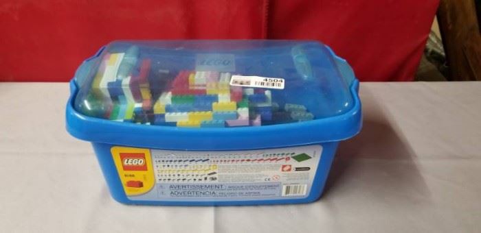 Tub of Lego Building Pieces