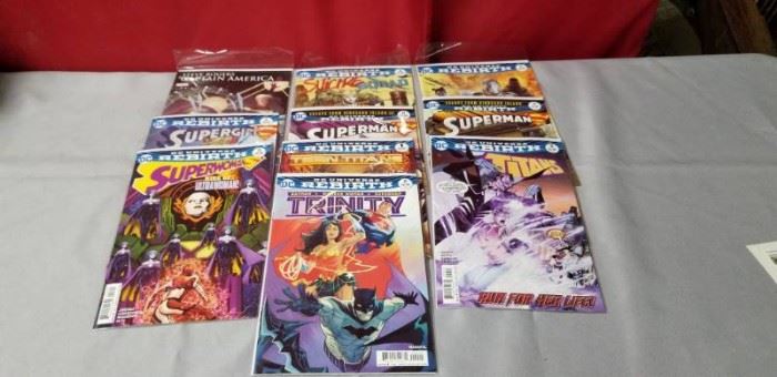 Lot of 10 Varied Comic Books Titans, Superman 