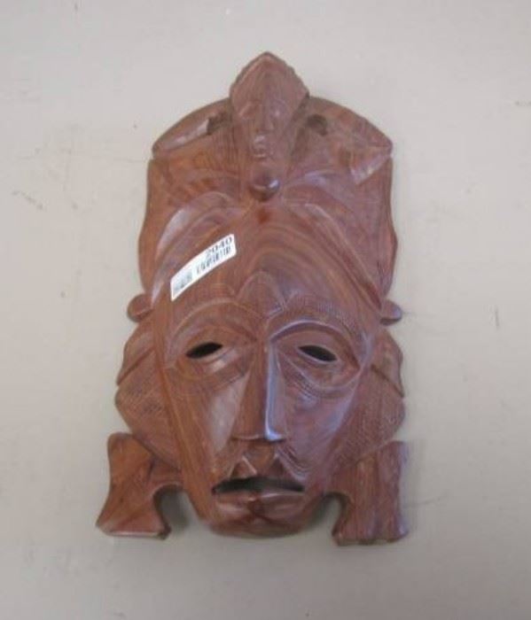 Carved Wood African Mask