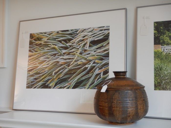 FRAMED PHOTOGRAPHS BY LOCAL ARTIST AND STUDIO POTTERY
