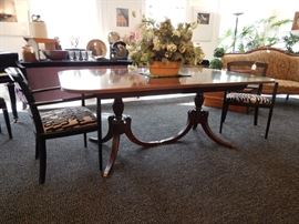 BANDED DINING ROOM TABLE
