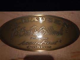 OLHAUSEN BILLIARD TABLE