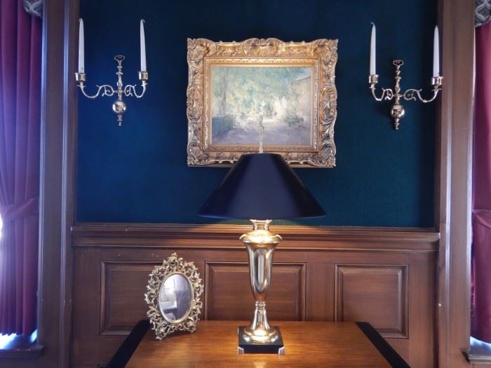 LAMPS, SCONCES, FRAMED PRINTS