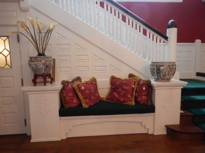 PILLOWS & CHINESE URNS