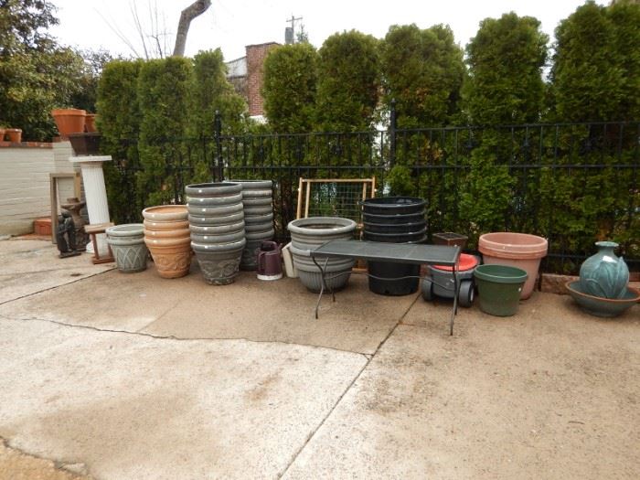 OUT BACK GARDEN POTS