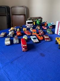 Toy car collection.