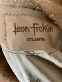 Leon Frohsin mink coat.