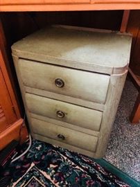 There are 2 of these end tables or night stands - one has feet (not shown in this picture)