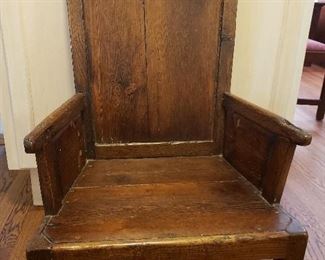 1800's low chair, another similar one for sale also